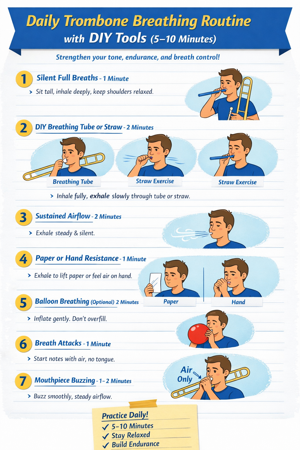 Trombone Breathing Exercises