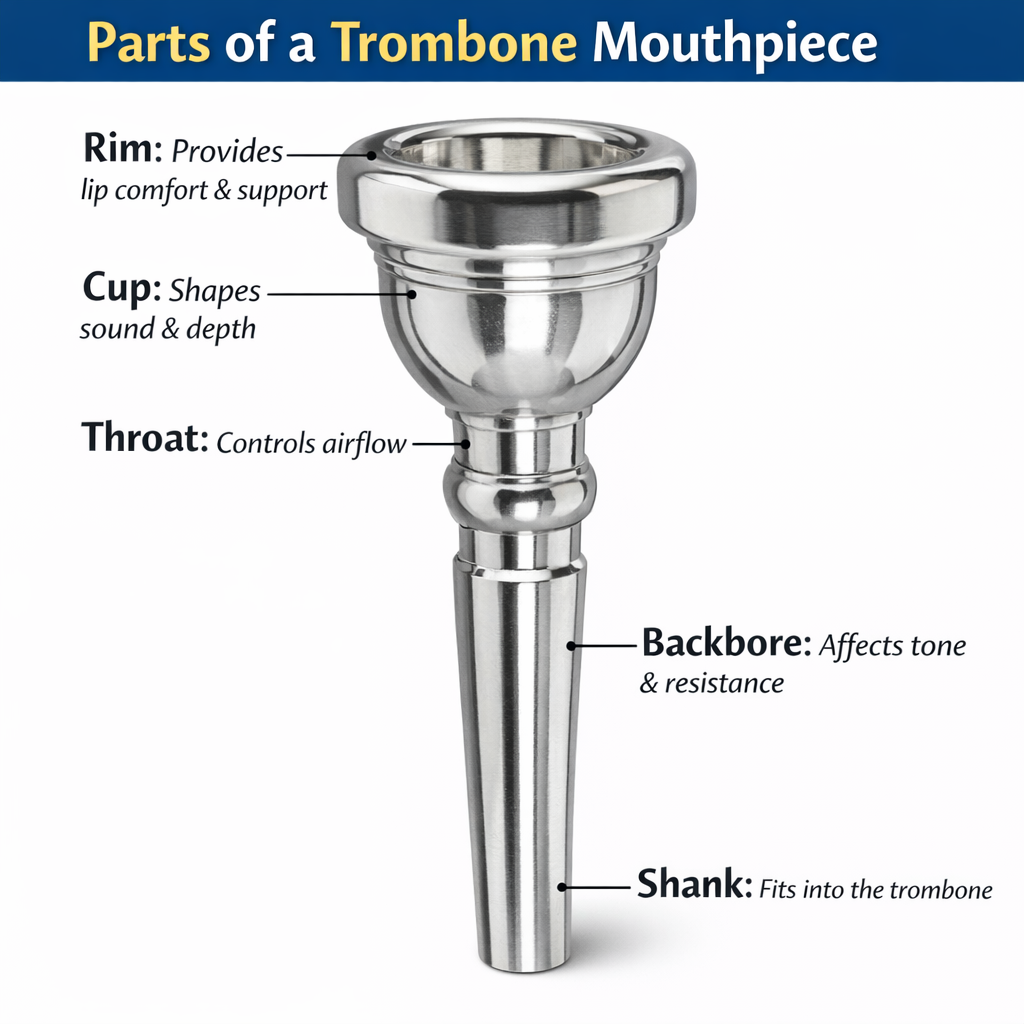 trombone mouthpiece comparison chart