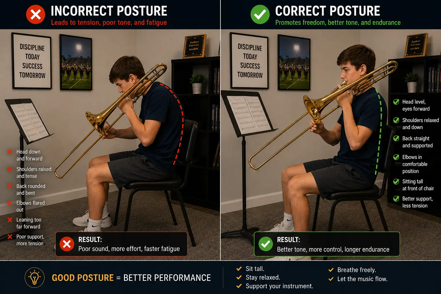First 5 Notes for Trombone Beginners